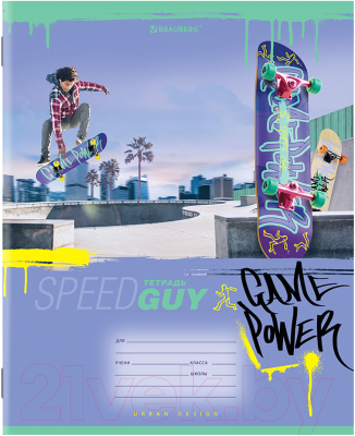 Изображение товара Тетрадь Brauberg Мото / 106466 (12л, клетка)