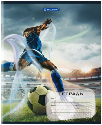 Изображение товара Тетрадь Brauberg Футбол / 106467 (12л, клетка)