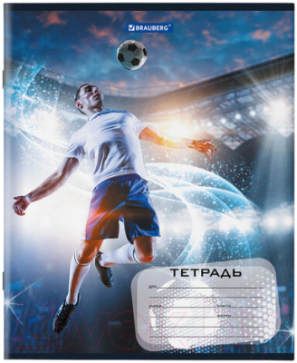 Изображение товара Тетрадь Brauberg Футбол / 106467 (12л, клетка)