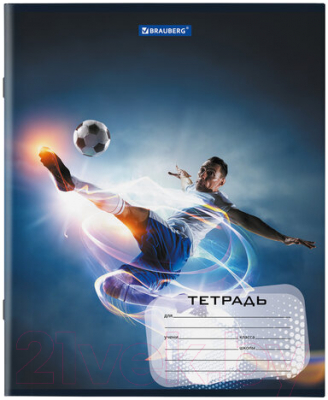 Изображение товара Тетрадь Brauberg Футбол / 106467 (12л, клетка)