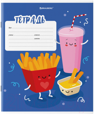 Изображение товара Тетрадь Brauberg Tasty food / 106478 (18л, клетка)