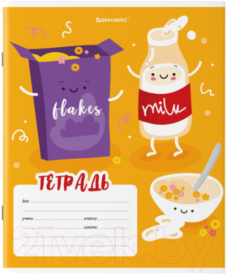 Изображение товара Тетрадь Brauberg Tasty food / 106478 (18л, клетка)