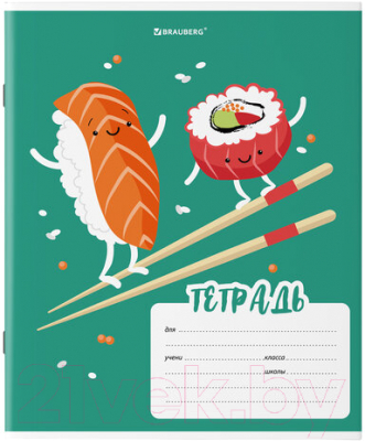 Изображение товара Тетрадь Brauberg Tasty food / 106478 (18л, клетка)