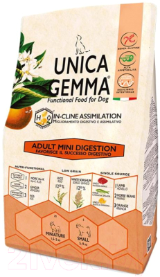 Сухой корм для собак Unica Gemma Adult Mini Digestion (800г)