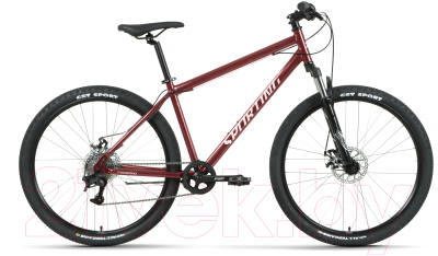 Велосипед Forward Sporting 27.5 2.3 D 2022 / RBK22FW27541 (19, темно-красный/серебристый)