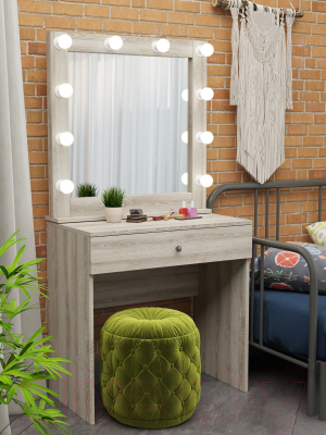 Туалетный столик с зеркалом Мир Мебели SV-11S с подсветкой