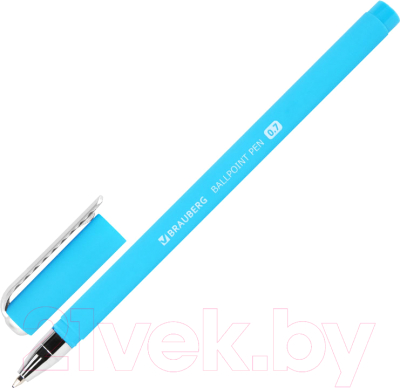 Изображение товара Ручка шариковая Brauberg Soft Touch Stick Neon / 143697 (синий)