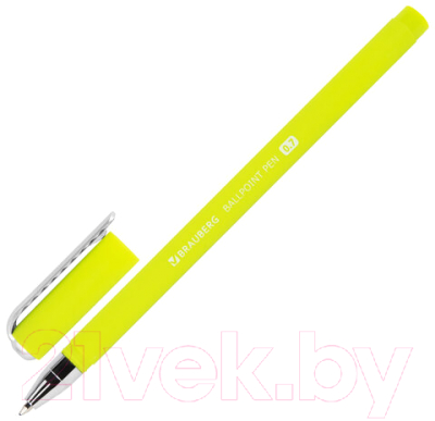 Изображение товара Ручка шариковая Brauberg Soft Touch Stick Neon / 143697 (синий)