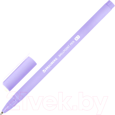 Изображение товара Ручка шариковая Brauberg Soft Touch Stick Pastel / 143698 (синий)