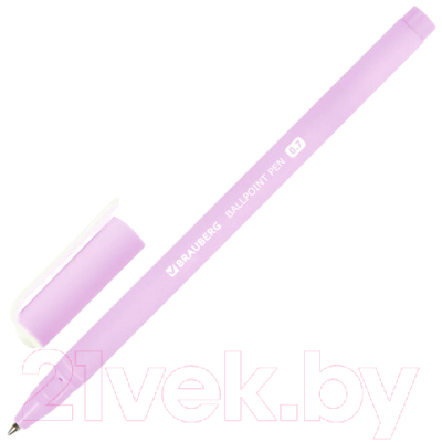 Изображение товара Ручка шариковая Brauberg Soft Touch Stick Pastel / 143698 (синий)