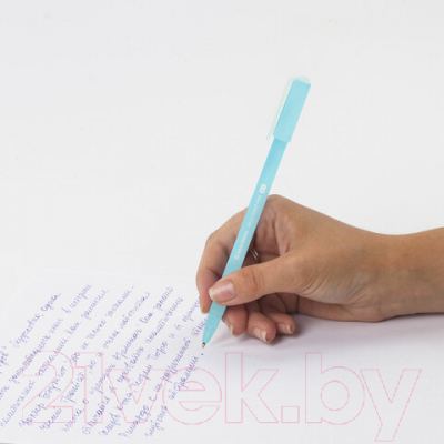 Изображение товара Ручка шариковая Brauberg Soft Touch Stick Pastel / 143698 (синий)