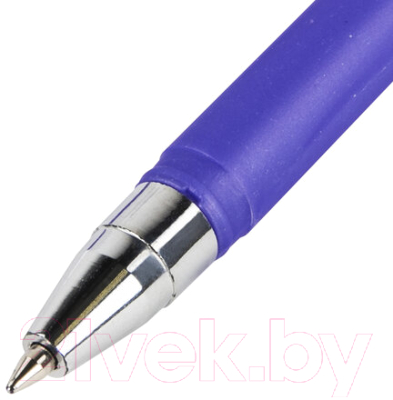 Ручка шариковая Brauberg Soft Touch Stick Metallic / 143699 (синий)