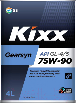 Трансмиссионное масло Kixx Gearsyn GL-4/5 75W90 / L296344TE1 (4л)