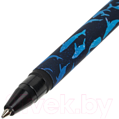 Ручка шариковая Brauberg Soft Touch Stick Whale / 143709 (синий)