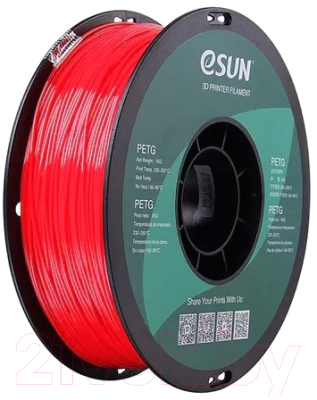 Пластик для 3D-печати eSUN PETG (1.75мм, красный)