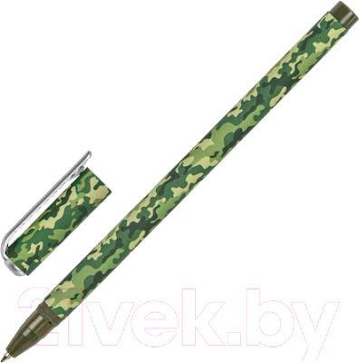 Изображение товара Ручка шариковая Brauberg Soft Touch Stick Khaki / 143703 (синий)