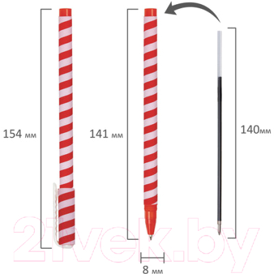 Изображение товара Ручка шариковая Brauberg Soft Touch Stick Twist / 143702 (синий)