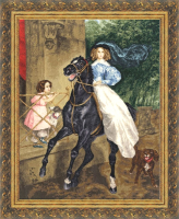 

Набор для вышивания Золотое руно, Всадница / МК-004