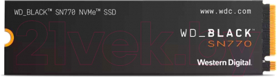 SSD диск Western Digital Black SN770 NVMe 1TB (WDS100T3X0E)