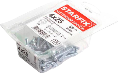 Винт Starfix Мебельный М8x40 DIN 967 / SMC3-70901-100 (100шт, оцинкованный) -