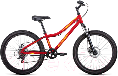 Велосипед Forward Iris 24 2.0 D 2022 / RBK22FW2483 (12, красный/желтый)