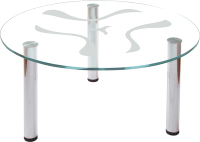 Журнальный столик Мебелик Робер 6М (хром) - 
