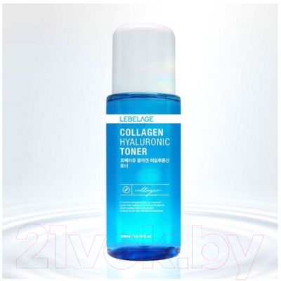 Тонер для лица Lebelage Collagen Hyaluronic с гиалуроновой кислотой и коллагеном (300мл)