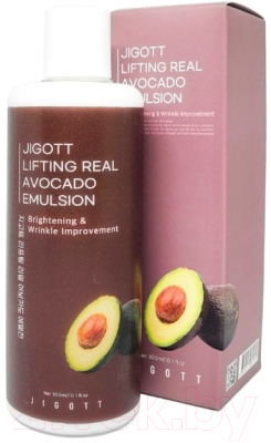 Эмульсия для лица Jigott Lifting Real Avocado Emulsion (300мл)