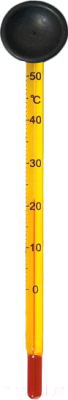 Термометр для аквариума Barbus стеклянный тонкий с присоской в блистере / Accessory 003