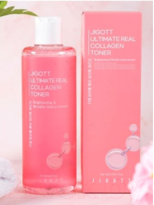 Тонер для лица Jigott Ultimate Real Collagen Toner  (300мл)