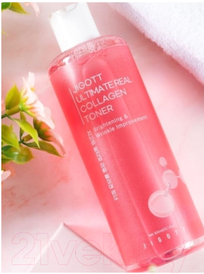 Тонер для лица Jigott Ultimate Real Collagen Toner  (300мл)