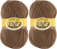 

Набор пряжи для вязания Adelia, Olivia 100г 250м±10м №23