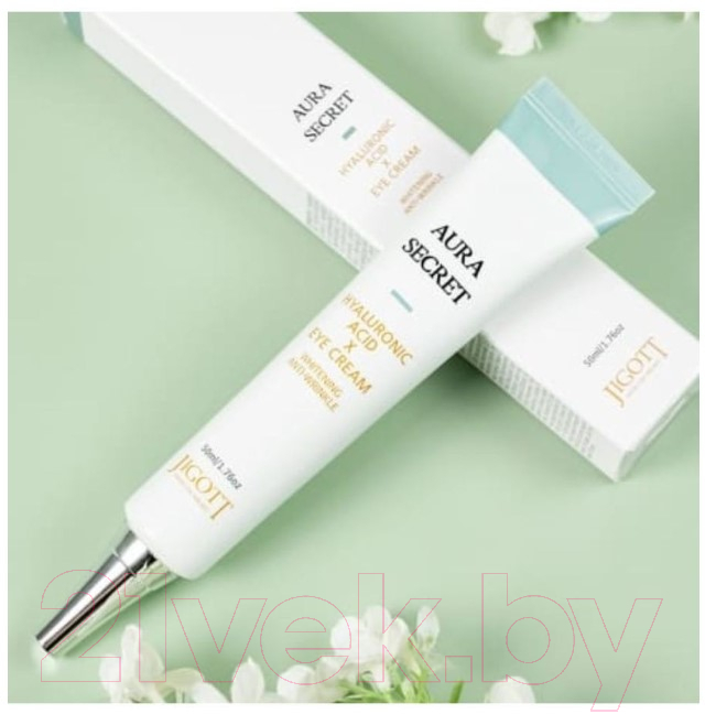 Крем для век Jigott Aura Secret Hyaluronic Acid Eye Cream (50мл) — фото 2
