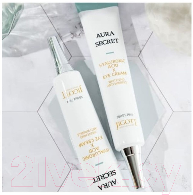 Крем для век Jigott Aura Secret Hyaluronic Acid Eye Cream (50мл) — фото 4