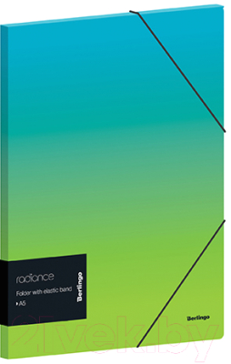 Папка для бумаг Berlingo Radiance / FB5_A5003 (голубой/зеленый)