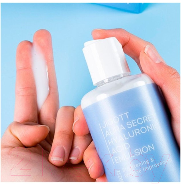 Эмульсия для лица Jigott Aura Secret Hyaluronic Acid Emulsion (300мл) — фото 5
