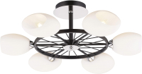 

Люстра Rilon Lighting, Престиж 15093D/6 SBK+CR