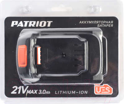 Аккумулятор для электроинструмента PATRIOT PB BR 21V Max Li-ion 3.0Ah UES