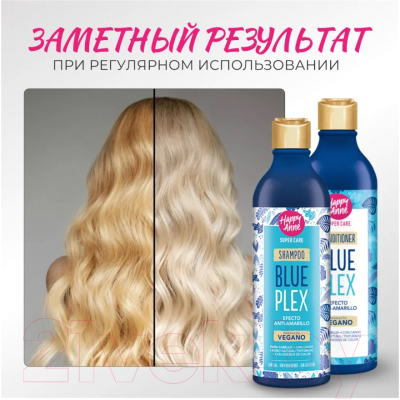 Тонирующий кондиционер для волос Happy Anne От желтизны (340мл)