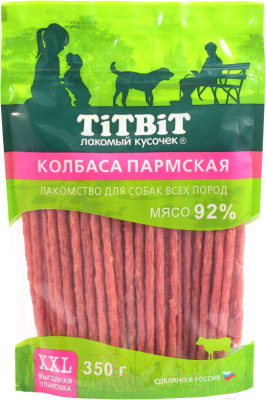 Лакомство для собак TiTBiT Колбаса Пармская / 24331 (XXL выгодная упаковка, 350г)