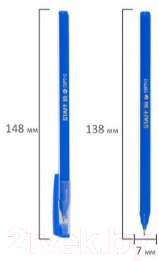 Изображение товара Ручка шариковая Staff Basic OBP-312 / 143012 (синий)