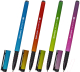 Ручка шариковая Brauberg Soft Touch Grip Gradient Neon / 143710 (синий) - 