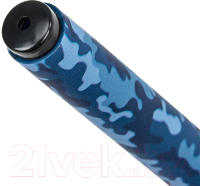 Изображение товара Ручка шариковая Brauberg Soft Touch Grip Military / 143713 (синий)