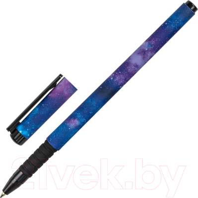 Изображение товара Ручка шариковая Brauberg Soft Touch Grip Space / 143714 (синий)