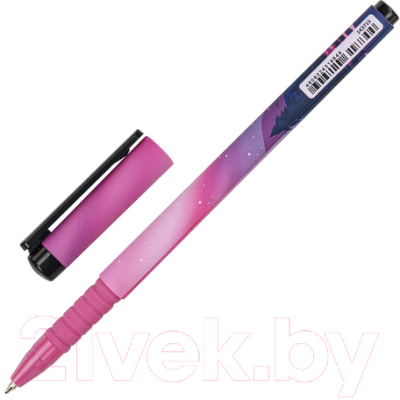 Изображение товара Ручка шариковая Brauberg Soft Touch Grip Stars / 143715 (синий)