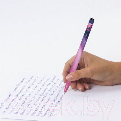 Изображение товара Ручка шариковая Brauberg Soft Touch Grip Stars / 143715 (синий)