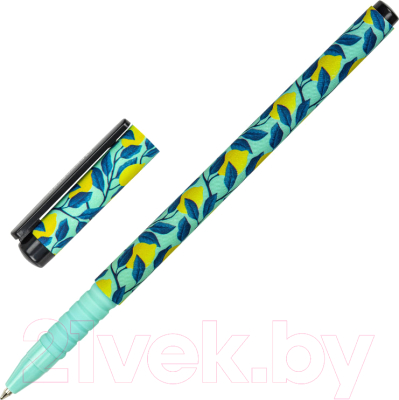 Изображение товара Ручка шариковая Brauberg Soft Touch Grip Citrus / 143717 (синий)