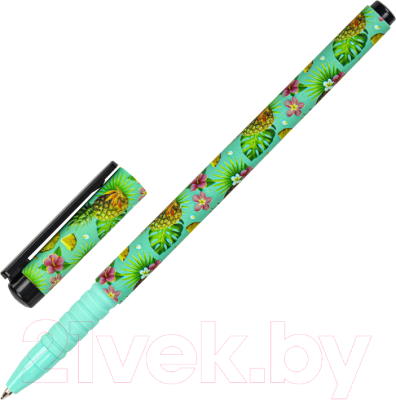 Ручка шариковая Brauberg Soft Touch Grip Pineapple / 143718 (синий)
