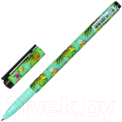 Ручка шариковая Brauberg Soft Touch Grip Pineapple / 143718 (синий)