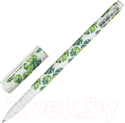 Изображение товара Ручка шариковая Brauberg Soft Touch Grip Tropic / 143719 (синий)